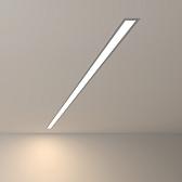 Линейный светодиодный встраиваемый светильник 128см 25Вт 4200К матовое серебро 100-300-128