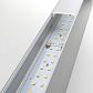 Линейный светодиодный накладной односторонний светильник 78см 15Вт 6500К матовое серебро 101-100-30-