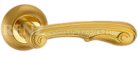 Дверная ручка RENZ мод. Джулиана (матовая латунь) DH 81-08 SG