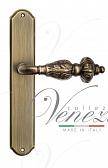 Дверная ручка Venezia на планке PL02 мод. Lucrecia (мат. бронза) проходная